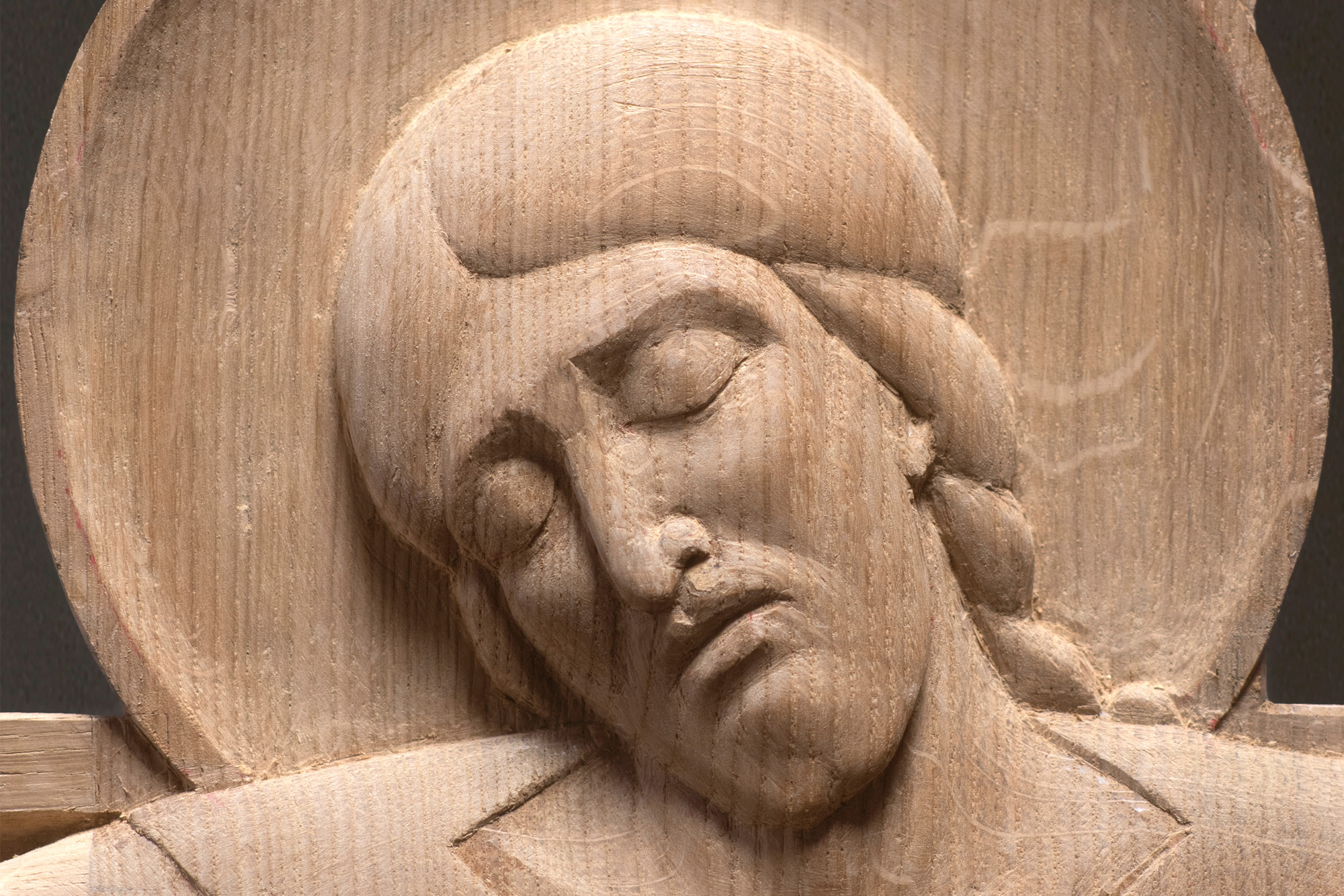 Martin Earle Crucifix carving